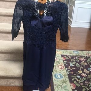 Navy cocktail dress